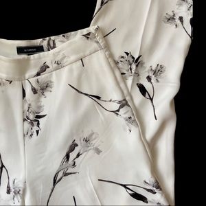 Le Chateau Floral Print Wide Leg Trousers